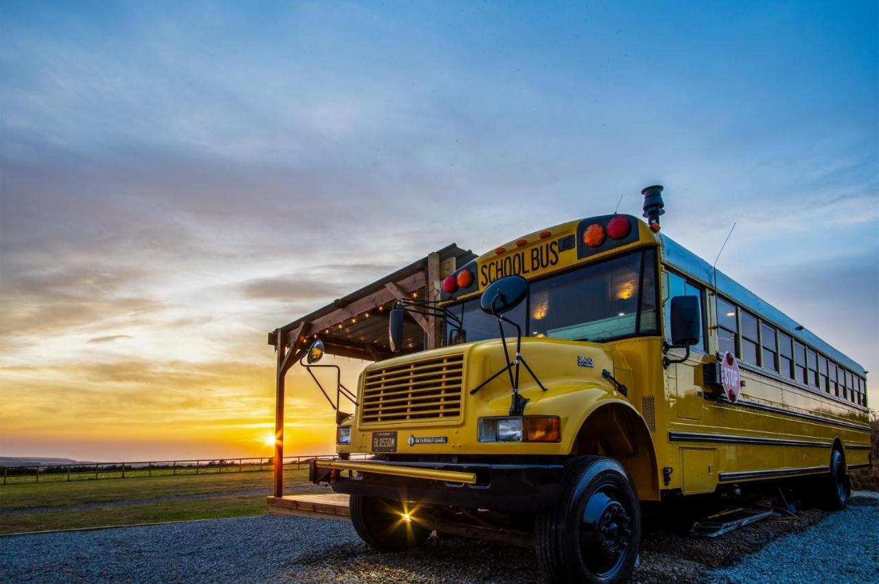 American School Bus - 1 Bedroom - Blossom Farm - Tiers Cross Johnston Exterior foto